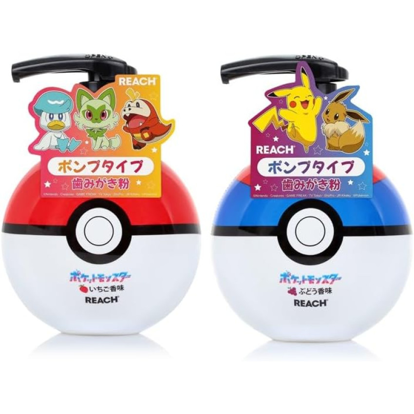  Pokémon REACH kids 麗奇寶可夢按壓式兒童牙膏250g （1 - 6 歲）